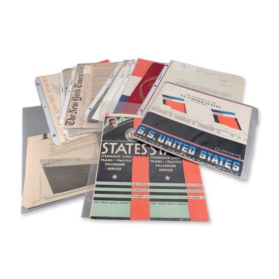 Collection of S.S. United States and United States Lines Ephemera
