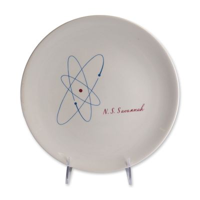 1960s Mayer China N.S. Savannah Atomic Plate
