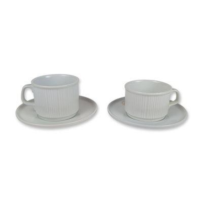 4pc Rosenthal for Holland America Line Porcelain Cups and Saucers