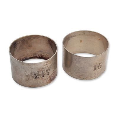 2pc Pacific Steam Navigation Company Napkin Rings