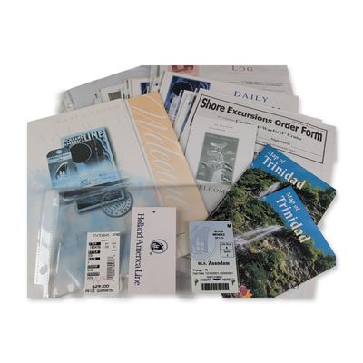 Collection of Holland America Line ms Zaandam Cruise Ephemera