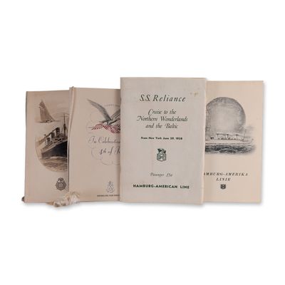 4pc Collection of Hamburg-American Line Ephemera