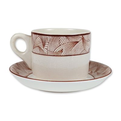 2pc Grindley Clarke Steamship Co. Ceramic Cup with Royal Doulton Saucer