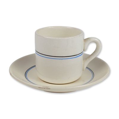 Union-Castle Line Ceramic Demitasse Cup and Saucer