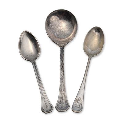 3pc Reed & Barton and Elkington Maritime Service Spoons