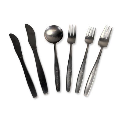 6pc Elkington Greek Line Stainless Steel Flatware Pieces