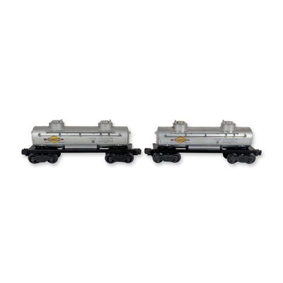 Pair of Lionel 6465 Sunoco Tank Cars with Boxes