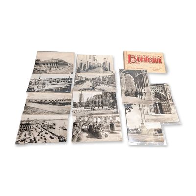 16pc Collection of Vintage Bordeaux France Postcards and Booklet