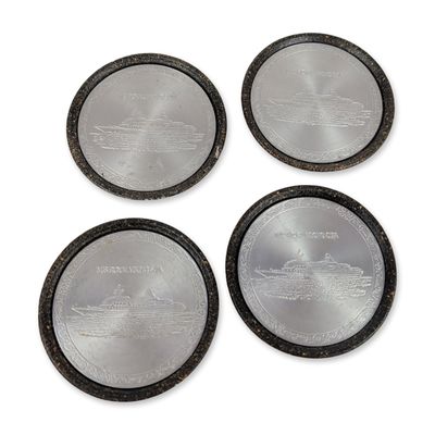 4pc MS Royal Viking Sea Commemorative Coaster Set
