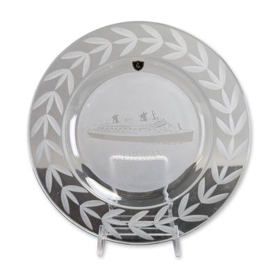Burns Crystal SS Norway Commemorative Plate
