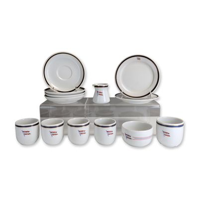 13pc Norwegian America Line Porsgrund Norway Coffee/Tea Service