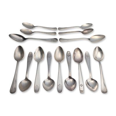 15pc Assortment of Silver-Plated Holland America Line Spoons