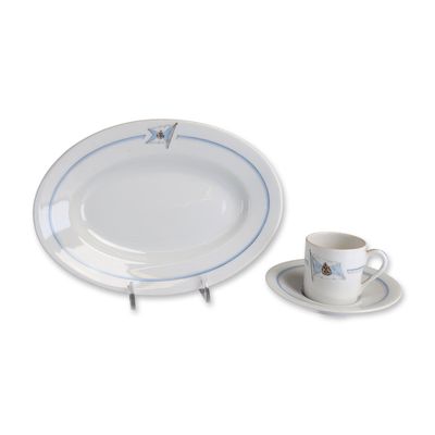 3pc Hamburg America Line HAPAG Porcelain Tableware Set