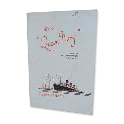 Cunard White Star R.M.S. Queen Mary Third Class Accommodation Guide