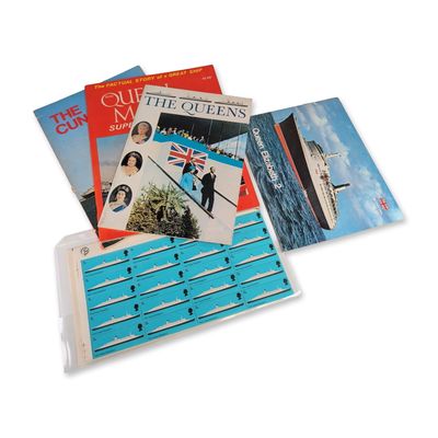 5pc Cunard Line Queen Ocean Liner Ephemera Collection