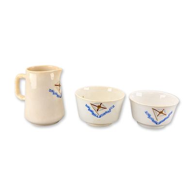3pc Royal Doulton Steam Packet Ceramic Tableware Set