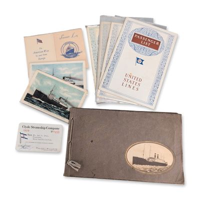 Collection of 1929 Steamship and Ocean Liner Ephemera