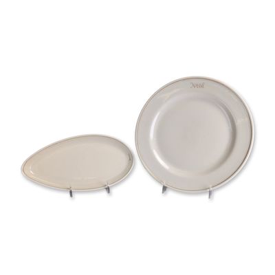 2pc Mosa for Holland America Line Ceramic Tableware