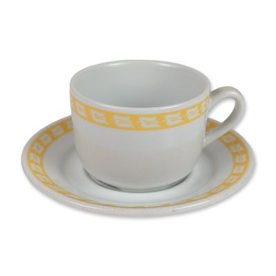 2pc Porsgrund Norway Royal Viking Sky Porcelain Cup and Saucer