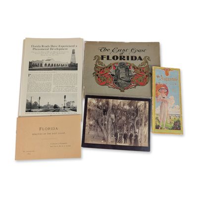 Collection of Five Pieces of Antique Florida Tourism Ephemera