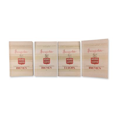 Set of Four Norddeutscher Lloyd Passenger List Booklets