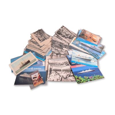 53pc Collection of Holland-America Line Vintage Postcards