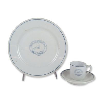 3pc Grifescol SA Spanish Porcelain Ybarra Line Tableware