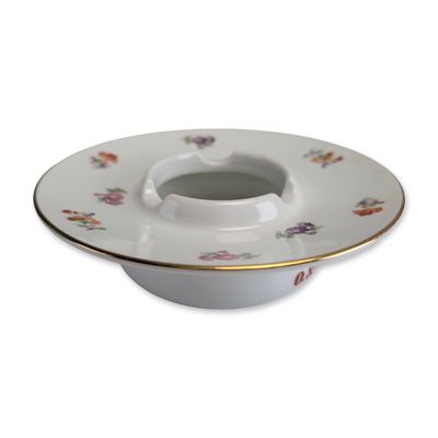 Noritake for Osaka Shosen Kaisha (OSK) Ocean Liner Porcelain Floral Ashtray