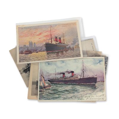10pc Collection of French Line Compagnie Generale Transatlantique Postcards