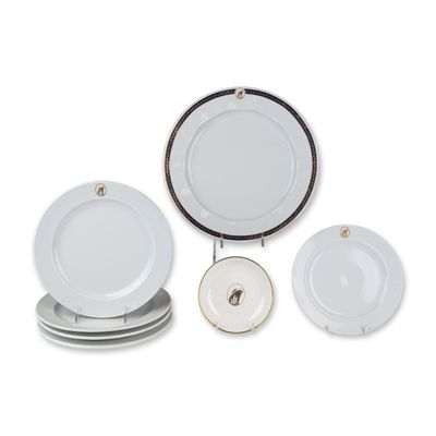 7pc Rosenthal and Aynsley for Holland American Line Porcelain Plates