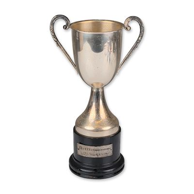 Rota G. B. Italian Line Silvered Metal Trophy Cup