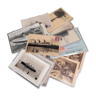 Collection of Compagnie de Navigation Sud-Atlantique Ocean Liner Ephemera