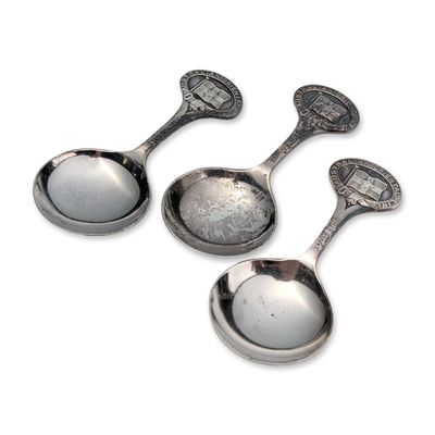 3pc Elkington Plate Australian Oriental Line Souvenir Spoons