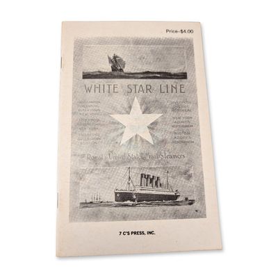 7 C'S Press S.S. Titanic Passenger List Booklet