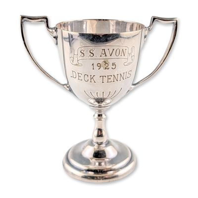 1925 S.S. Avon Deck Tennis EPNS Trophy Cup