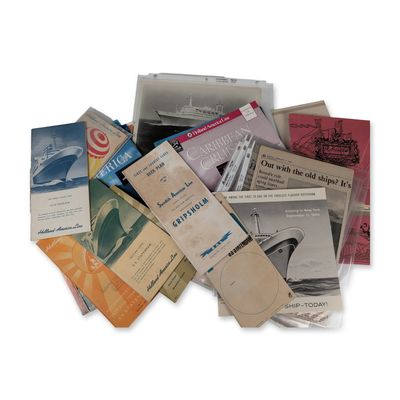 Collection of 1960 - 1990 Holland-America Line and Swedish American Line Ephemera
