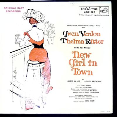Sale Photo Thumbnail #405: Gwen Verdon and Thelma Ritter New Girl in Town Original Broadway Cast Recording RCA Victor LOC-1027