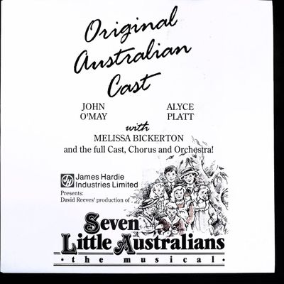 Sale Photo Thumbnail #490: Seven Little Australians The Musical Original Australian Cast LP Vinyl 1989