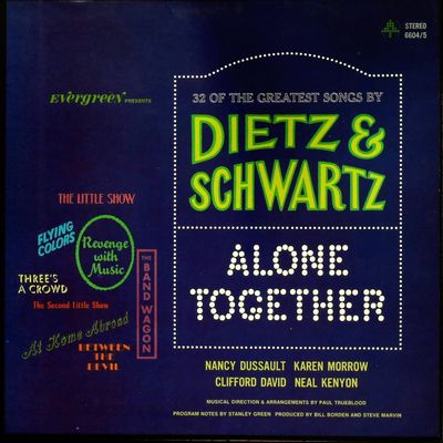 Sale Photo Thumbnail #579: 32 of the Greatest Songs by Dietz & Schwartz Alone Together Double LP
