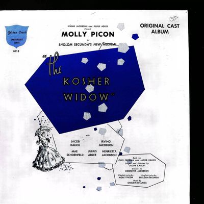 Sale Photo Thumbnail #369: Molly Picon The Kosher Widow Original Cast Album Golden Crest Records CR-4018 Vinyl LP