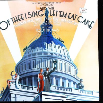 Sale Photo Thumbnail #415: George & Ira Gershwin Of Thee I Sing / Let 'Em Eat Cake Double LP Record