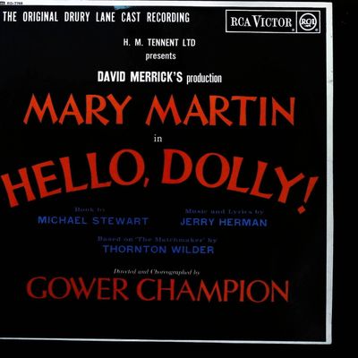 Sale Photo Thumbnail #305: Mary Martin Hello, Dolly! Original Drury Lane Cast Recording LP Record