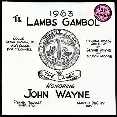Sale Photo Thumbnail #377: 1963 Lambs Gambol Commemorative Record Album