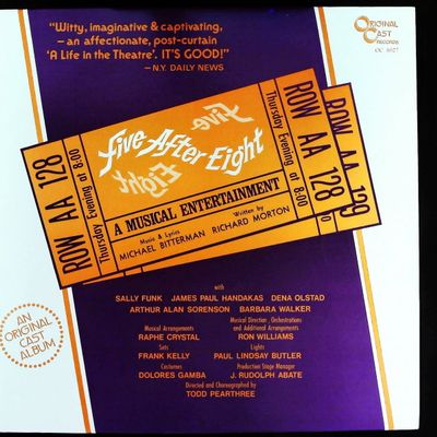 Sale Photo Thumbnail #291: Original Cast Recording LP: Five After Eight: A Musical Entertainment (1979)