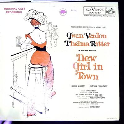Sale Photo Thumbnail #404: Gwen Verdon and Thelma Ritter New Girl in Town Original Broadway Cast Recording RCA Victor LOC-1027
