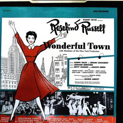 Sale Photo Thumbnail #599: Wonderful Town Original Cast Recording Starring Rosalind Russell MCA Records Vinyl LP MCA-2050