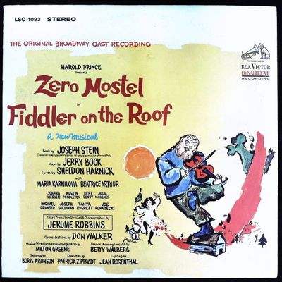 Sale Photo Thumbnail #284: The Original Broadway Cast Recording of Fiddler on the Roof starring Zero Mostel RCA Victor LSO-1093