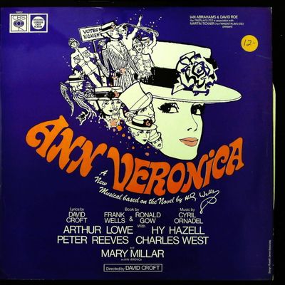 Sale Photo Thumbnail #186: Ornadel, Cyril and David Croft. Ann Veronica: Original London Cast Recording. CBS, 1969.