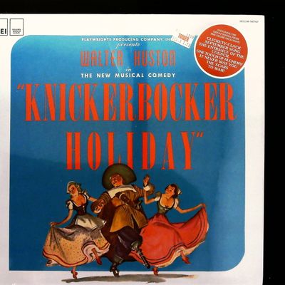 Sale Photo Thumbnail #367: Knickerbocker Holiday Original Archive Album Starring Walter Huston AEI 1148 Mono LP