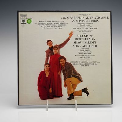 Sale Photo Thumbnail #327: Eric Blau and Mort Shuman Jacques Brel Is Alive 2-LP Vinyl Record Set